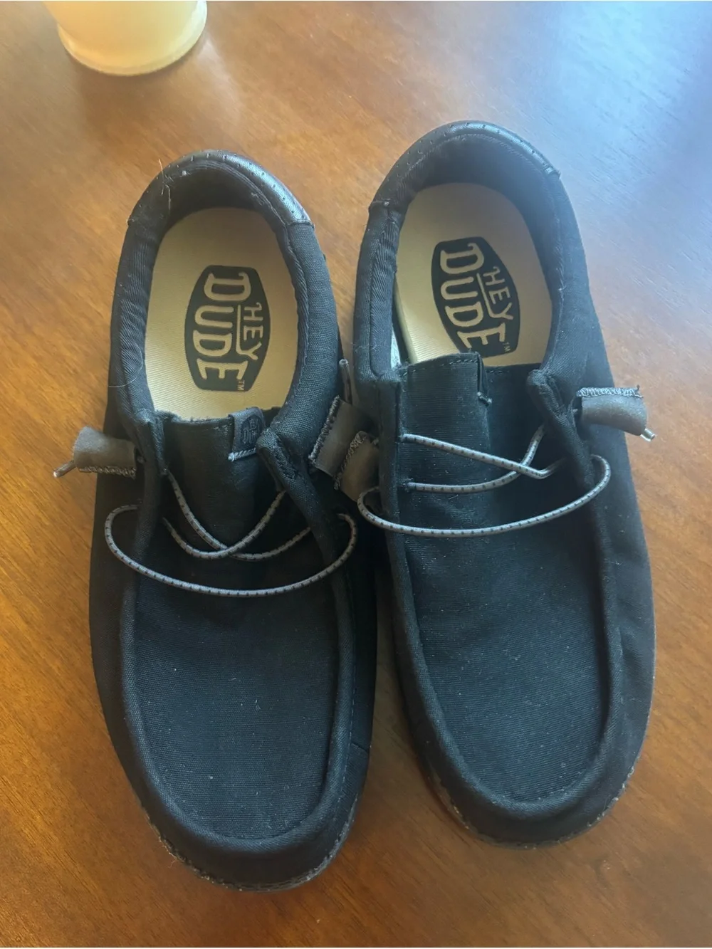 Hey Dude Black Men's Casual Moc Slip-On Shoes